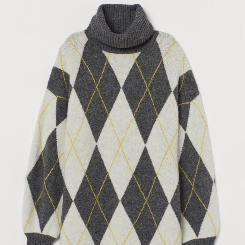 Pringle of Scotland Jacquard Knit TurtleneckXS NWT